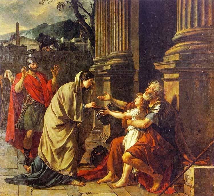 Jacques-Louis David Belisarius Begging for Alms oil painting image